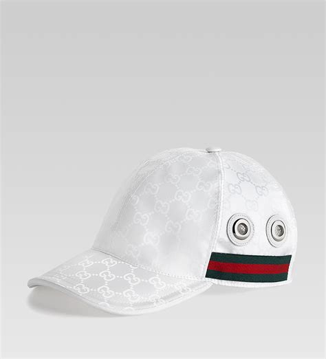 gucci baseball cap wearng|white Gucci hats for men.